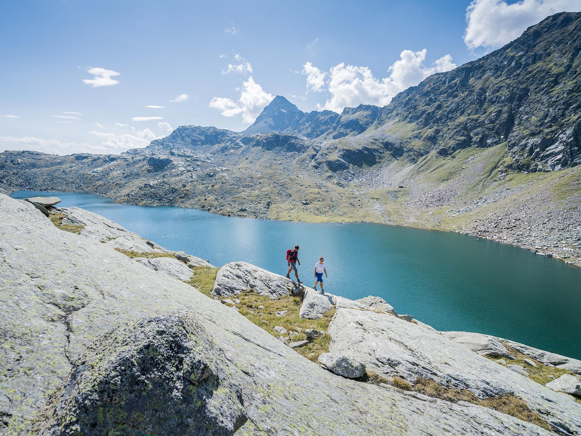 Spronser lakes in the Texel Group above Meran and Dorf Tirol